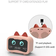 Беспроводная Bluetooth колонка, новинка, креативный сабвуфер, портативная карта, радио, функция вызова, часы, мини аудио, подарок, компьютерная колонка