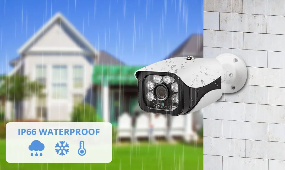 Sistema de cámaras de seguridad 4K Ultra HD de 8MP, Kit de NVR POE, CCTV de calle, Bullet IP, videovigilancia para el hogar al aire libre - Imagen 4