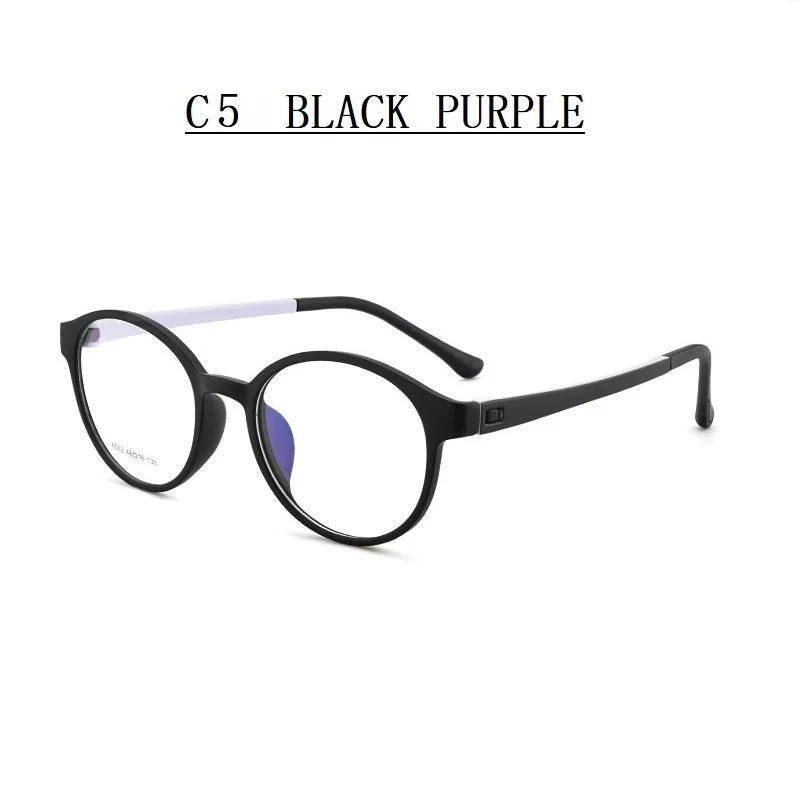 Ширина-132 маленькое лицо TR90 оправа для очков компьютерные очки glasse для женщин Оптические очки для близорукости по рецепту очки для чтения - Цвет оправы: C5 BLACK PURPLE