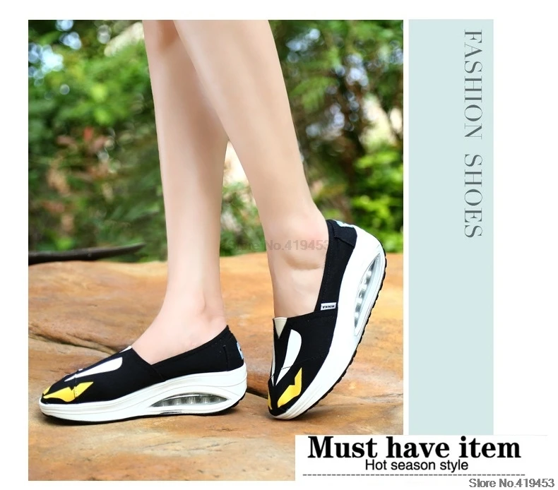 Женская уличная прогулочная обувь, женские дышащие спортивные кроссовки, женская обувь без застежки, увеличивающая рост, амортизирующие