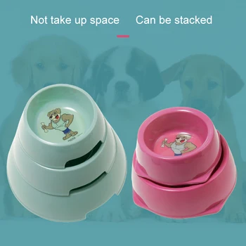 

'The Best' Pet Food Water Bowl Pet Bowls Non Slip Round Cartoon Melamine Cat Dog Feed Bowls Pet Supplies 889