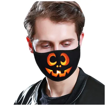 

Unisex Halloween Print Cloth Face Mask Face Shield Windproof Mouth Cover Breathable Mouth Mask Reusable Washable mascarillas