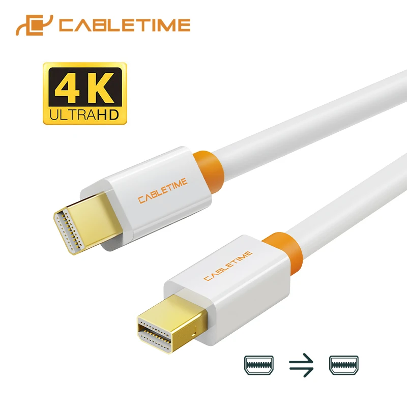 Mini display port to DP адаптер белый для Macbook/Mac lenovo Dell 4K дисплей C051|Кабели VGA| |