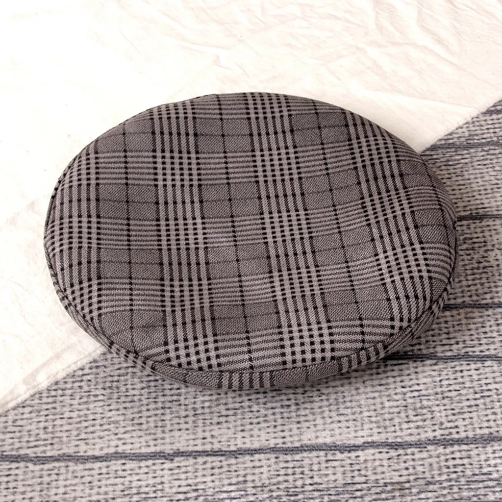 

Hat cap шапка женская gorro casquette boné sombrero mujer Fashion Women Plaid Military Hats Flat Polyester Daily Wild Fit OY41*