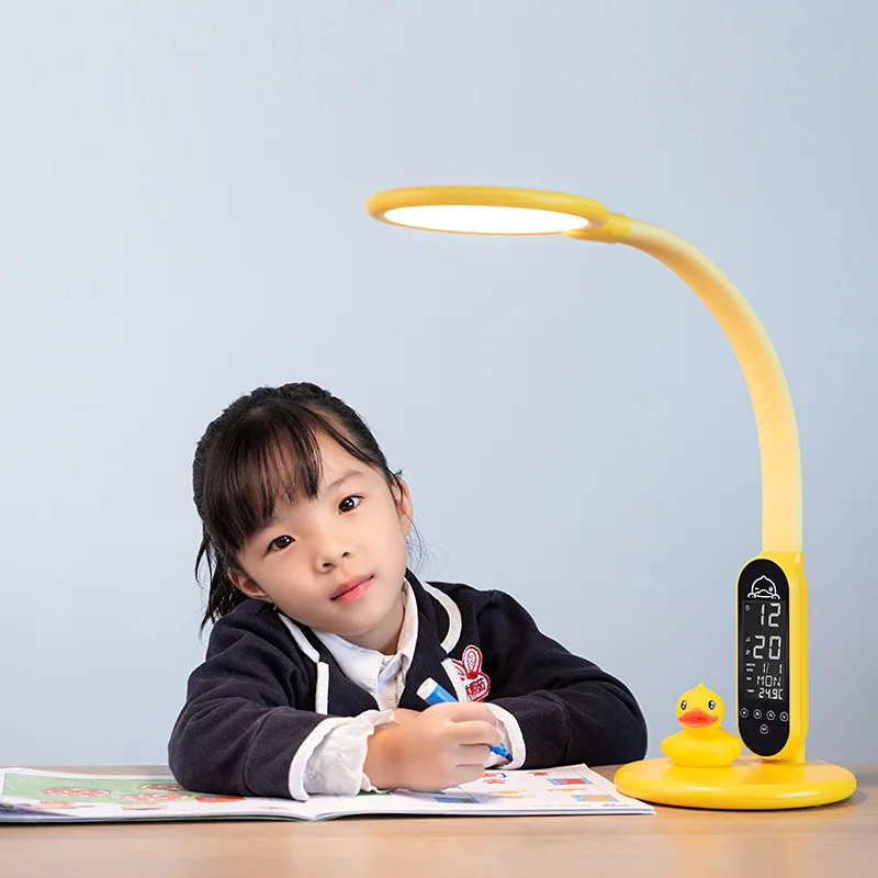 

B. Duck Small Yellow Duck LED Smart Eye Protection Lamp Primary School STUDENT'S Learning Dormitory Children Reading Desk Lamp