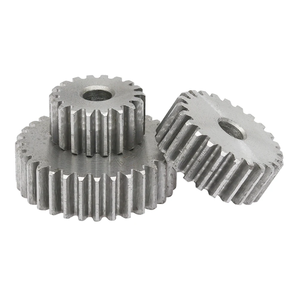 Electric Bike Gear Motor Gear Transmission Gear Electric Chain Saw Gear Cassette Deck Tape Gear 1 Piece Spur Gear 1M-12T/13T/14T/15T/16T/17T/18T/19T/20T SC45# Carbon Steel Material Cylindrical Gear Transmission Accessories