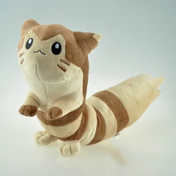 

47cm Cartoon Furret Anime Plush Toy Cute Ootachi Sentret Evolution Stuffed Big Tail Standing Mouse Animals Plush Toys Soft Dolls