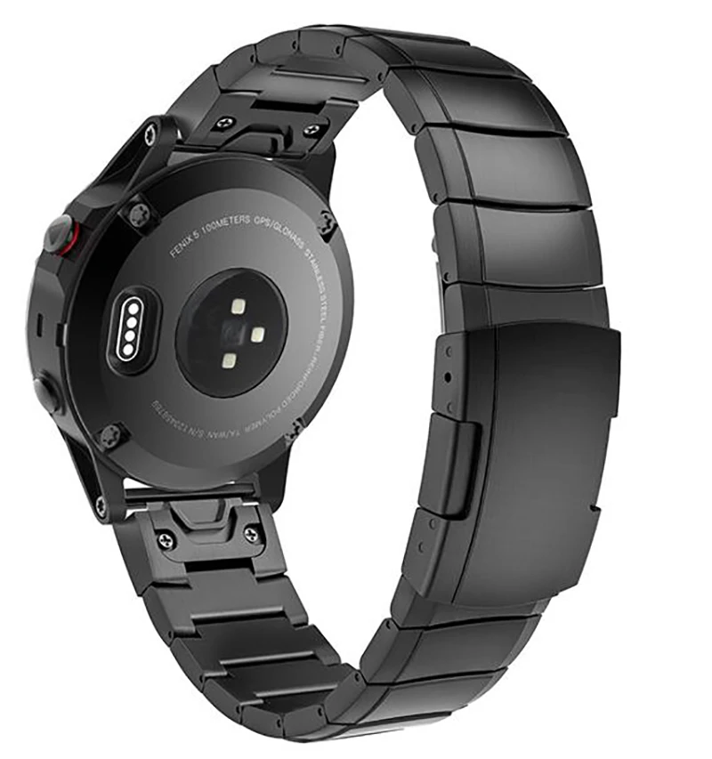 Ремешки для наручных часов Garmin Fenix 3/5/5X/5S, легкая быстрая установка, сменные Смарт-часы, роскошные часы из нержавеющей стали 20 мм 22 мм 26 мм