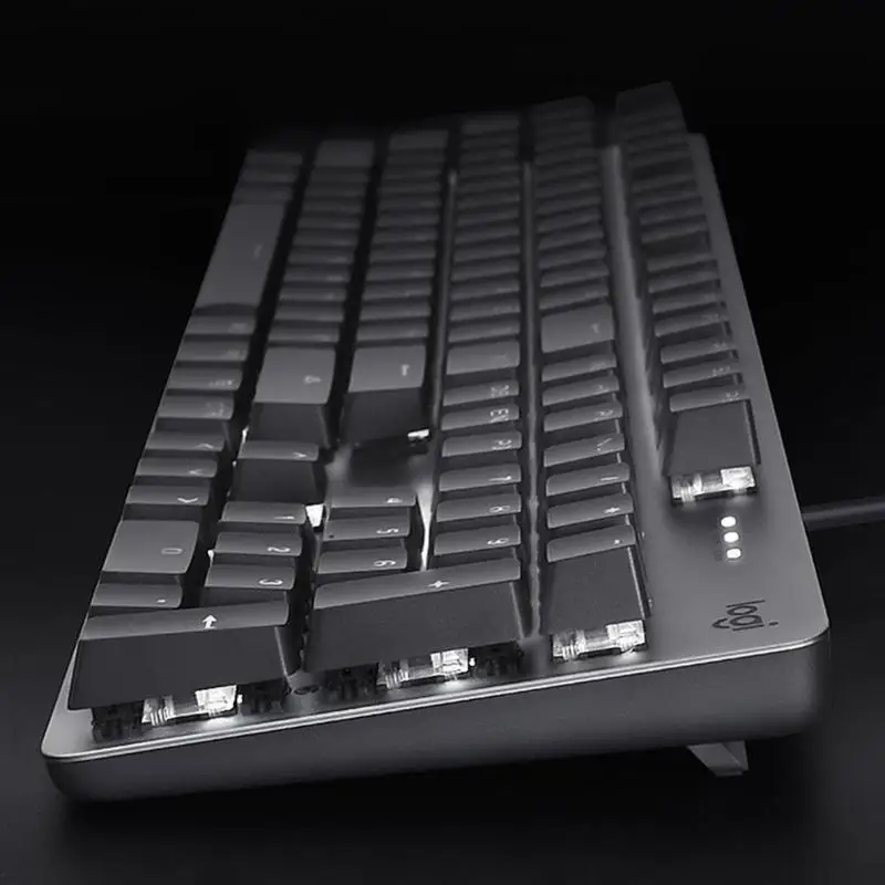 Logitech K845 104 ключи USB Проводная Подсветка Механическая игровая клавиатура для Win7/8/10 ABS полный связь с клавиш мультимедиа