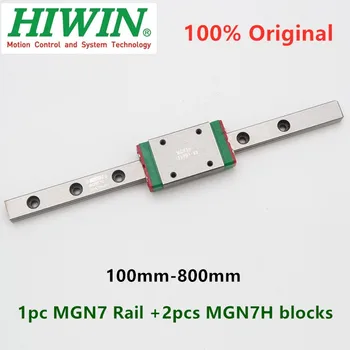 

1pc Original Hiwin linear guide MGN7 100 200 300 330 350 400 450 500 550 600 mm MGNR7 rail + 2pcs MGN7H block carriage cnc parts