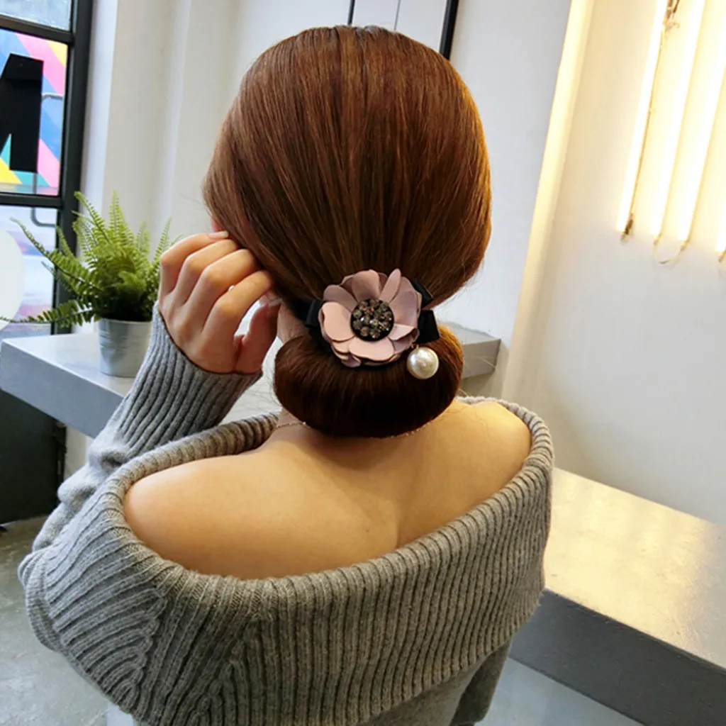Ободки для волос заколка для волос для причесок цветок Эластичные аксессуары для волос резинки для волос заколка для волос Средства для укладки волос, аксессуары для cabe