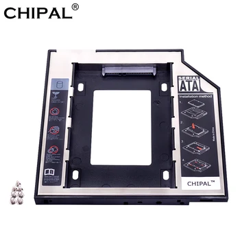 

CHIPAL 2nd HDD Caddy 9.5mm SATA 3.0 for 2.5" SSD HDD Case Hard Disk Enclosure Box with LED For Laptop DVD/CD-ROM Optical Bay