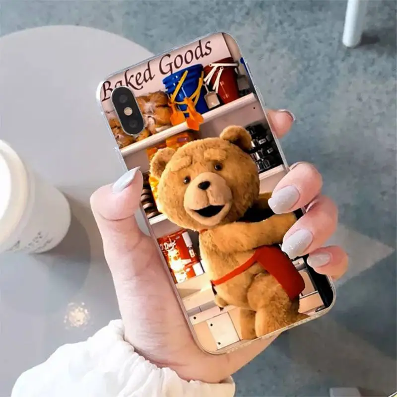 thumbnail image 1 of Funda de teléfono Ted Bear para iphone 13 11 12 pro XS MAX 8 7 6 6S Plus X 5S SE 2020 XR, 1 of 5
