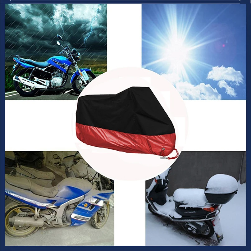 M-4XL Motorcycle Cover Motor Scooter Cover Universal Outdoor Uv Protector Season Waterproof Bike Rain Dustproof interchangeable