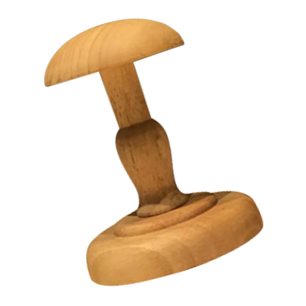 Wooden Cap/Hat Stand, Tabletop Decorative Wig Holder, Hat Display Rack Stand- Multi-Purpose - Various Colors & Sizes