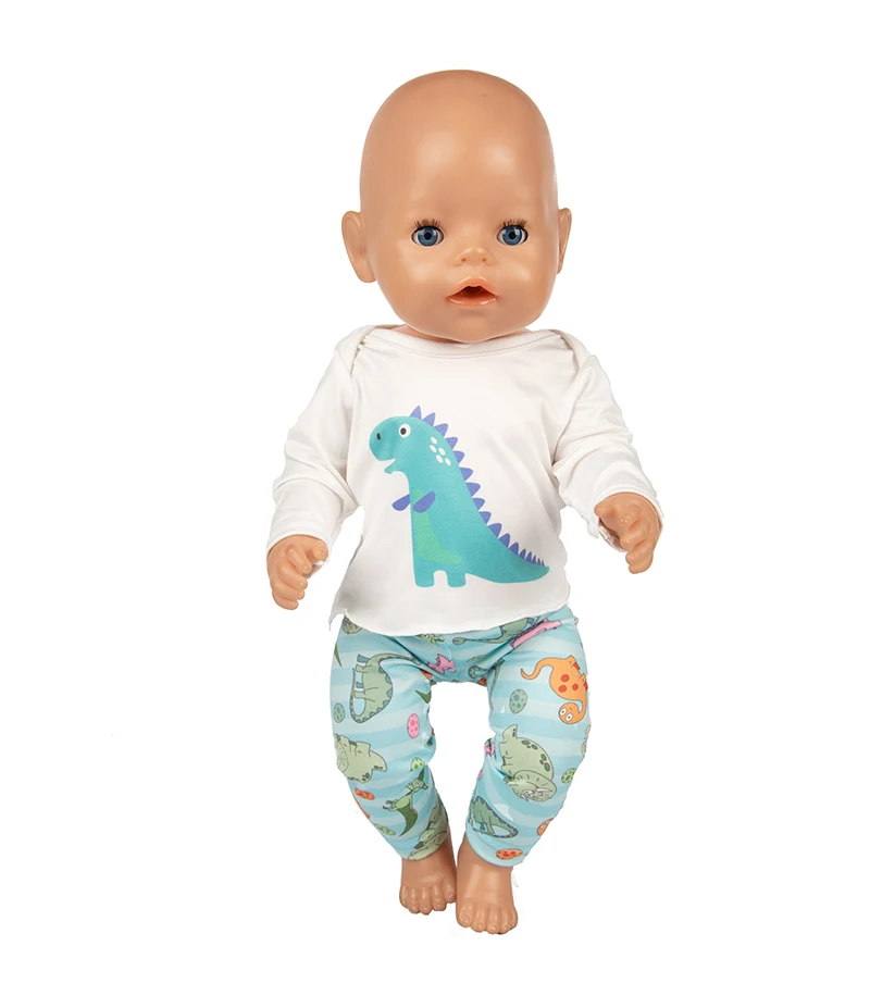 Doll Clothes Born Baby Fit 18 inch 40-43cm Unicorn cactus dress Doll Accessories Clothes For Baby Festival Birthday Gift