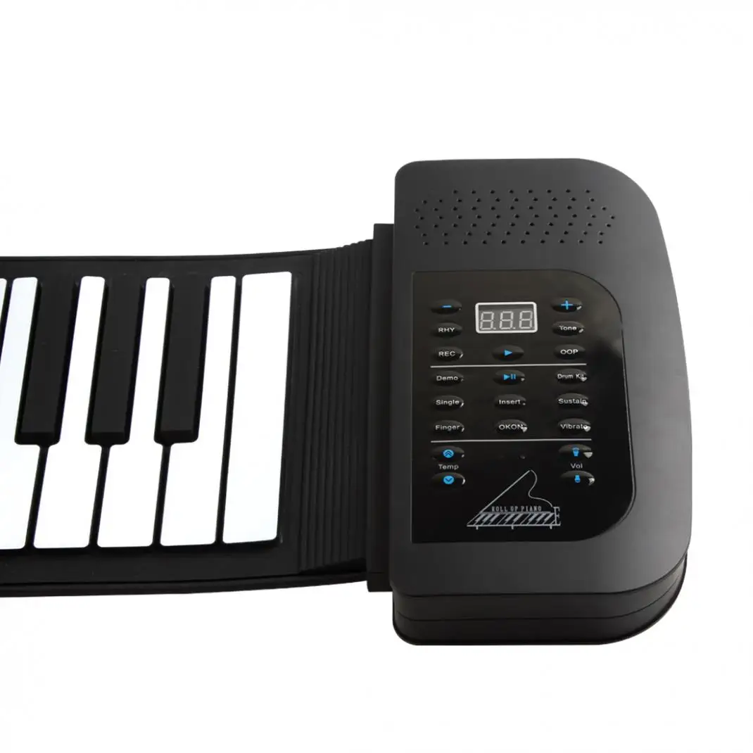 Digital à Prova Acima do Piano Konix Display Drechargeable Água Recarregável 61 Teclas 128 Tons Crianças Eletrônico Flexível Rolar Built-in Alto-falante Pa61 - Image 3