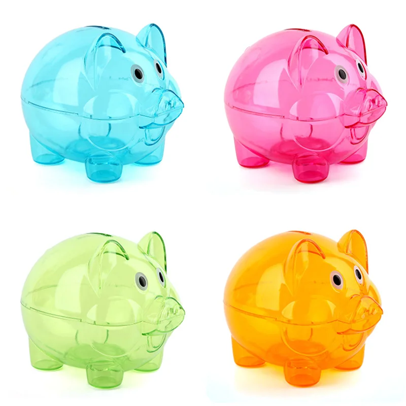 

Creative Pig Shape Money Boxes Cute Money Saving Box Birthday Gift Piggy Bank for Children Home Decor Coin Box Size S/L