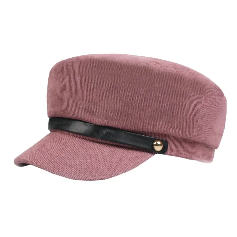 Зимняя женская Зимняя кепка, женская кепка с пуговицами, солнцезащитный козырек, 5 цветов на выбор, высокое качество - Цвет: P