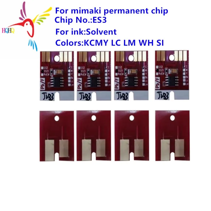 8 цветов/комплект чип-растворитель ES3 для принтера Mimaki JV3 JV33 JV34 CJV JV5 совместимый с