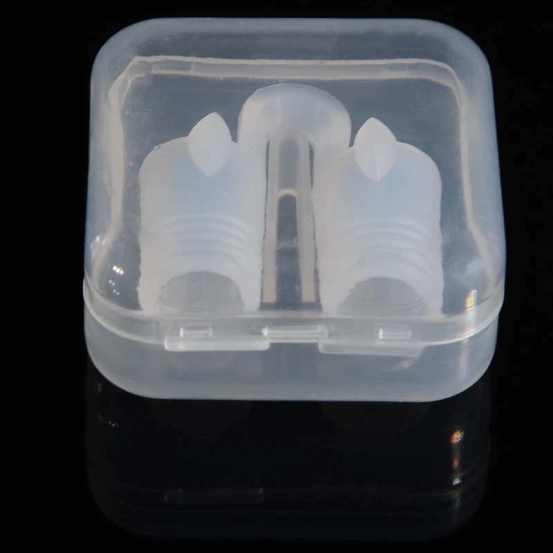 Silicone Anti Snoring Nose Vents Breathe Easy Sleep Aid Nasal Dilator Cones for Difficulties Breath and Habitual Mouth Open
