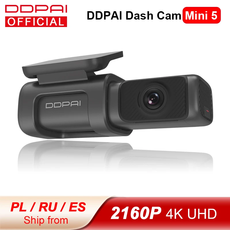 DDPAI Dash Cam Mini 5 UHD DVR Android Car Camera 4K Build-in Wifi GPS 24H Parking 2160P Auto Drive Vehicle Video Recroder Mini5 |