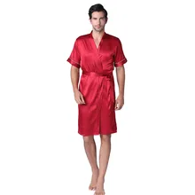 Мужские мягкие пижамы, новинка, короткий рукав, сплошной цвет, костюм, международная торговля, для дома, шелковые пижамы, модные, современный стиль, пижамы плюс