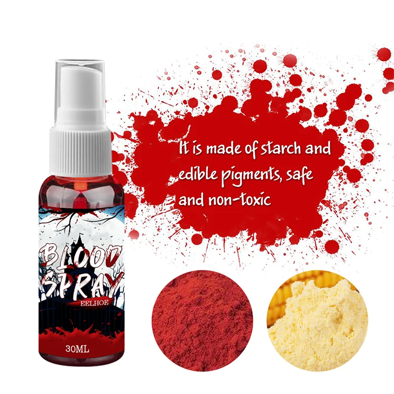 Реалистичный искусственный спрей крови 30 мл для Хэллоуина вечеринки макияж