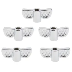 5pcs Drum Cymbal Stand Wing Nut Drum Set Kit Replacement Parts for Practice Stage Performance Percussion Instrument Accessories