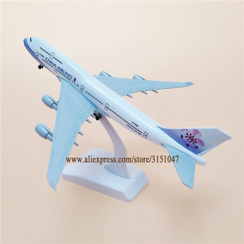 20 см AIR Taiwan China Airlines Boeing 747 B747 Airways модель самолета из сплава металла литье под