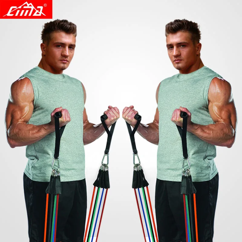 CIMA Эспандеры 11 шт. Фитнес петля веревки трубки подтянуть спортивный комплект для