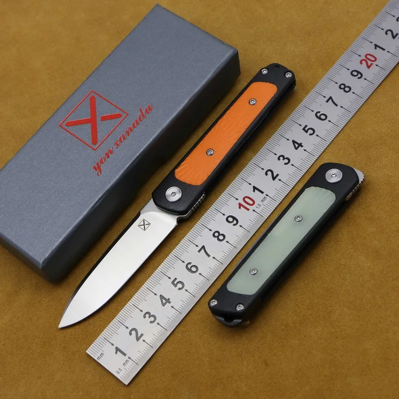 

New mini YX622 folding knife 14C28N blade G10 steel handle camping hunting Outdoor Climbing Fishing pocket fruit knives EDC tool