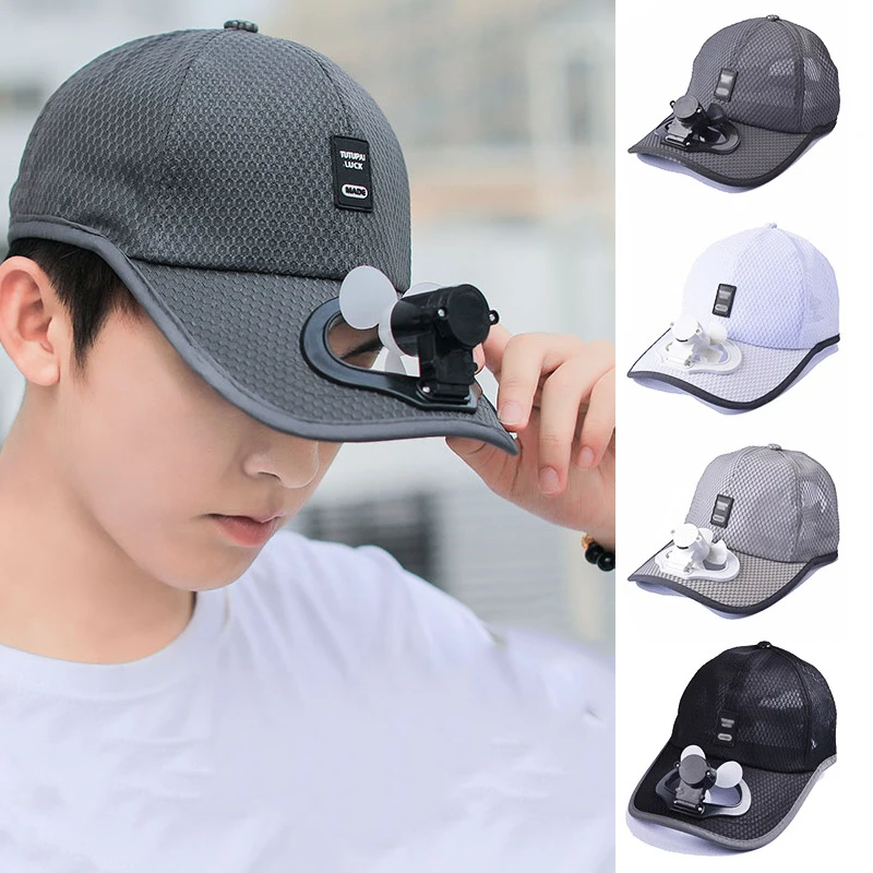Summer Fan Cooling Baseball Cap Hat Usb 
