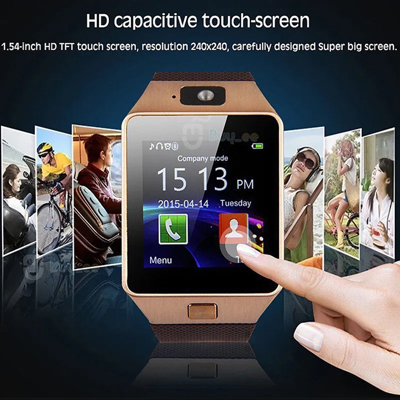 Новые Bluetooth Смарт часы DZ09 Android телефонный звонок Relogio GSM Сим слот камера для samsung