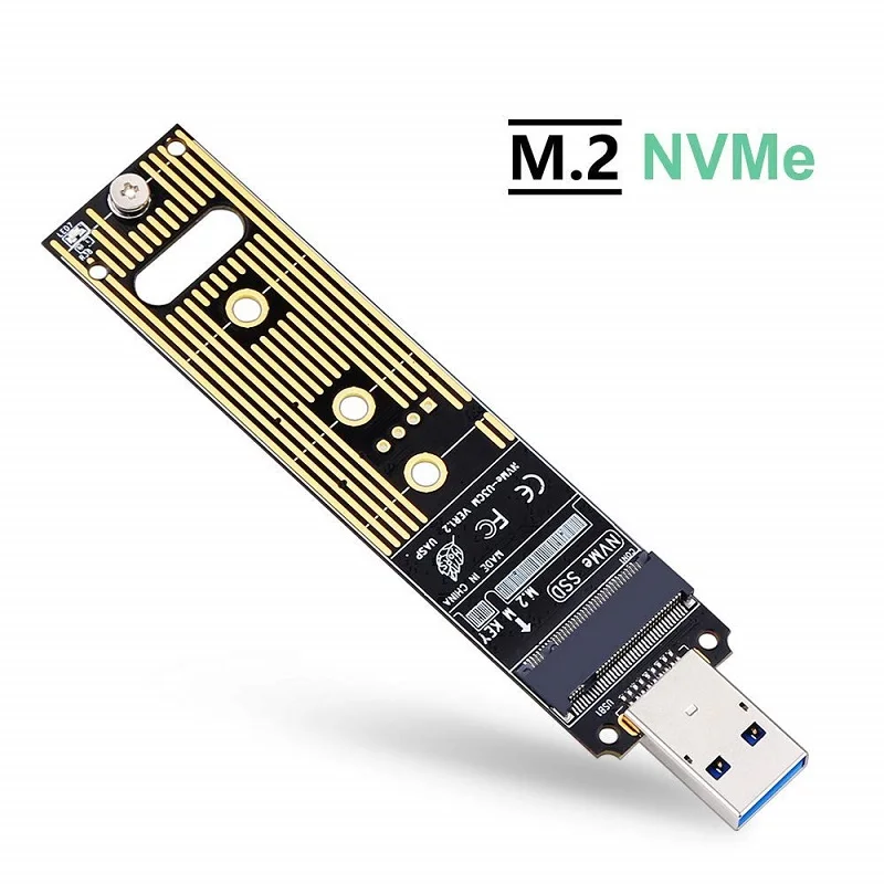 M.2 NVME Onvian M.2 NVME USB 3,1 адаптер M-Key M.2 NGFF NVME для USB карты высокой производительности 10 Гбит/с USB 3,1 Gen 2 мост чип SSD - Цвет: M.2 NVME