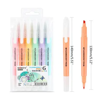 

Candy Color Highlighter Pen Double Headed Fluorescent Marker Pen School Supplies M0XB