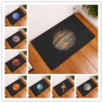 

1PC 40x60cm planet Home Bath Mat Non-slip Bathroom Carpet Soft Mat kitchen Toilet Floor Decor Christmas