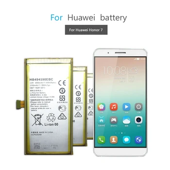 

Mobile Phone Battery For Huawei Honor 7 Glory PLK-TL01H ATH-AL00 PLK-AL10 G620 G628 Replacement Battery 3000mAh HB494590EBC