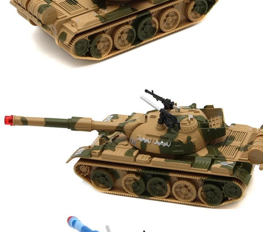 95 Тип моделирование основной боевой сплав Танк модель детская Военная игрушка звук и светильник звуковой эффект Вращения башни творческий