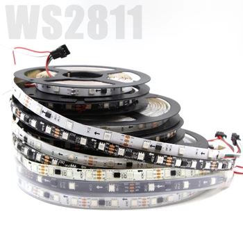 

WS2811 pixel Led Strip light;Addressable 30/60leds/m full color WS2811 IC 5050 RGB led lamp Tape 50cm/1m/2m/3m/4m/5m DC12V