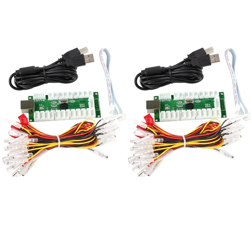 USB-энкодер DIY аркадный комплект 2x игрока джойстик чип ПК панель управления для KOF