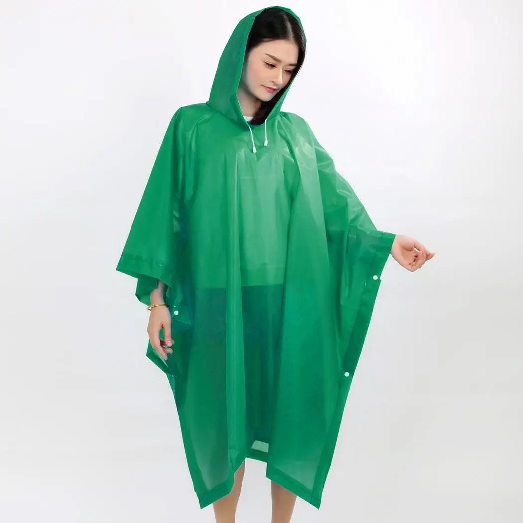 

6 Color Women Men Raincoat Thicken Unisex Travel Hiking Portable Disposable Raincoat for Adults