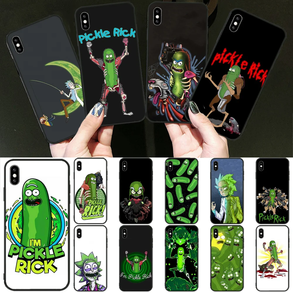 Мягкий чехол BaweiTE Rick Morty Pickle для iPhone 11 pro XS MAX 8 7 6 6S Plus X 5 5S SE XR | Мобильные телефоны и