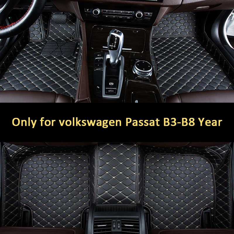 car mat leather car floor mats for Volkswagen vw passat B3 B4 B5 B6 B7