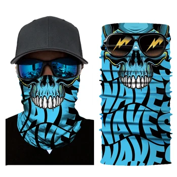 

Skull Motorcycle Face Shield Biker Bandana Face Mask Ghost Balaclava Mascara Moto Kominiarka Cagoule Visage Ghost Foulard Moto