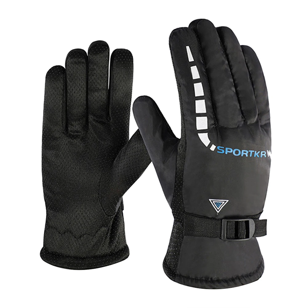 Gants de Ski chauds d'hiver pour hommes et femmes - Noir - Ski