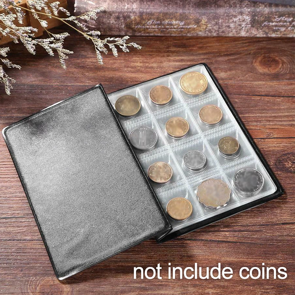 

Organizer Holders Money Storage Home Decor Portable 120 Pockets Display Commemorative Folder PVC Collection Book Coin Album Gift