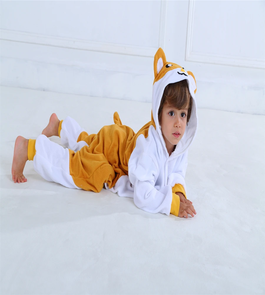 Детские пижамы маскарадный костюм девочки мальчик Мягкий комбинезон на Хэллоуин зимняя одежда для сна Беззубик snorlax hamtaro nunu панда Единорог 11,11 распродажа