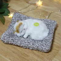 Car Ornament Simulation Sounding Sleeping Cats Plush Toy Birthday Christmas New Year Gift  Kids Boys Girls 2