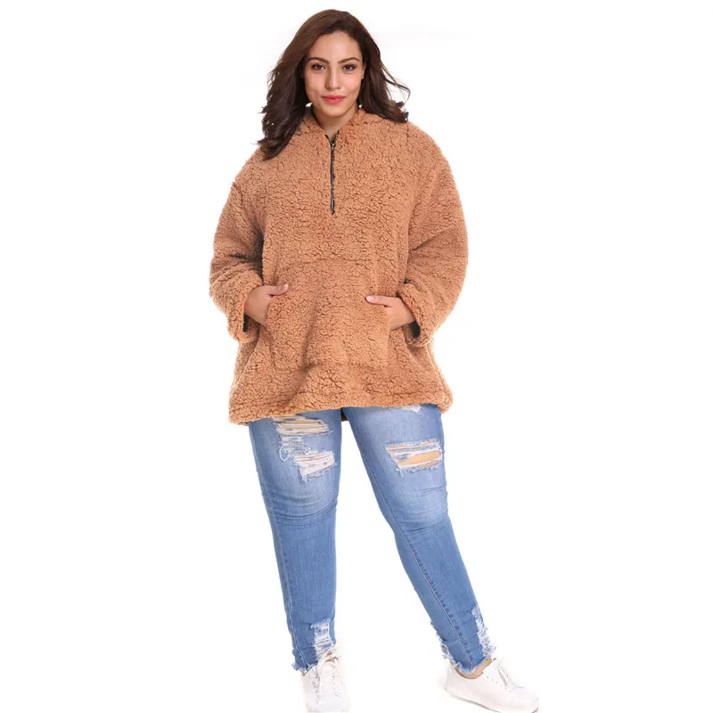 LANSHIFEI Ebay/распродажа, стильная зимняя парка, пуловер на тему Хэллоуина, пальто с искусственным мехом, осенняя Повседневная куртка с карманом и капюшоном